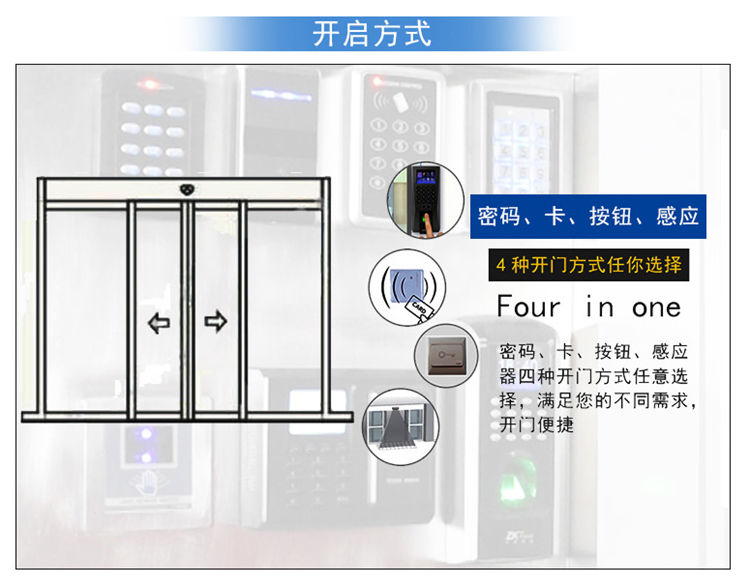 玻璃自動(dòng)感應(yīng)門開(kāi)啟方式